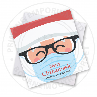 Merry Christmask Greetings Card