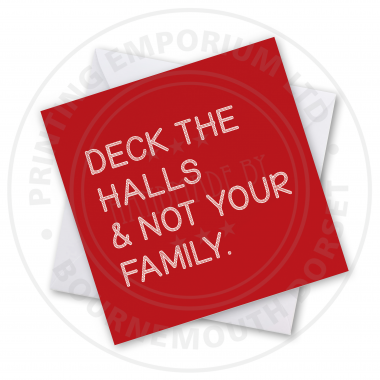 Deck The Halls Greetings Card